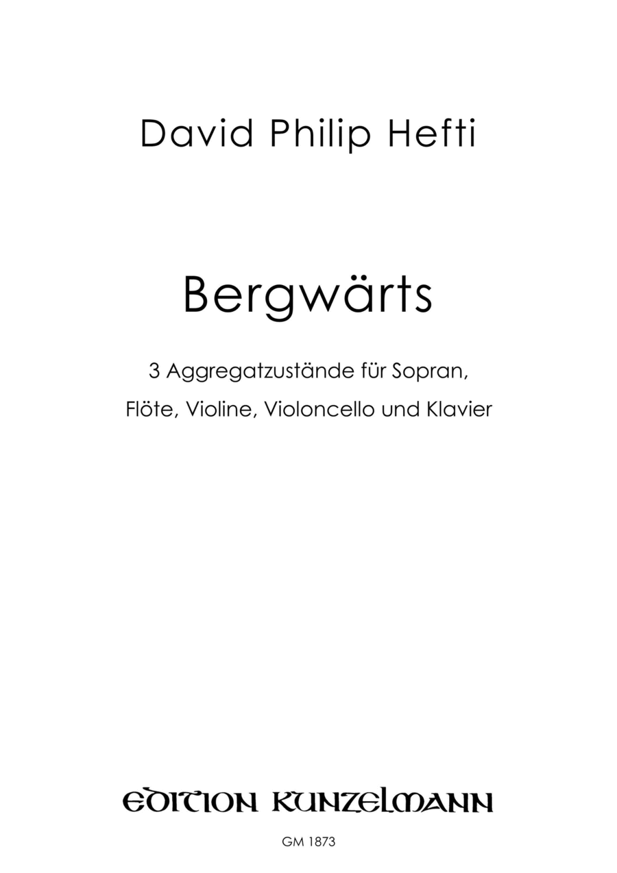 Bergwärts, 3 aggregate states for soprano, flute, violin, cello and piano
