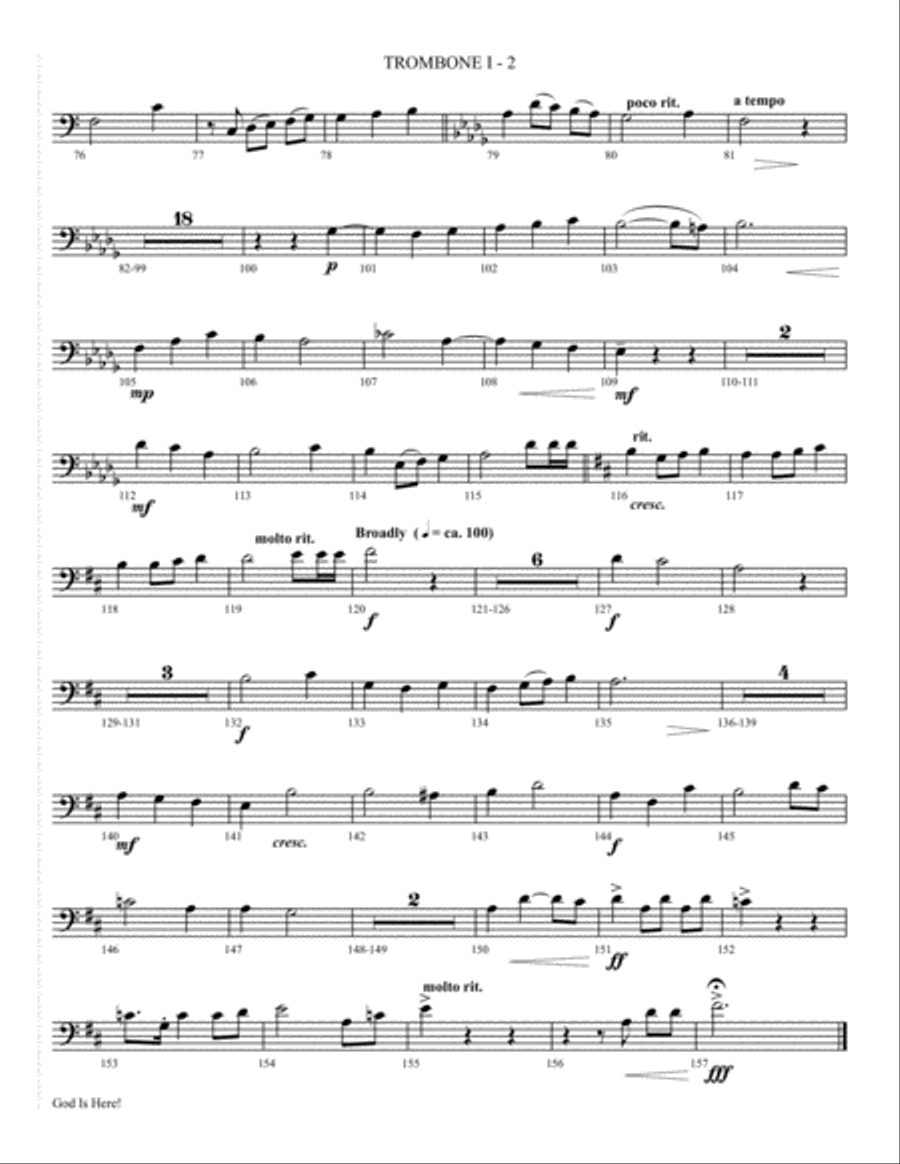 God Is Here 4-Part scores gallery preview page 33