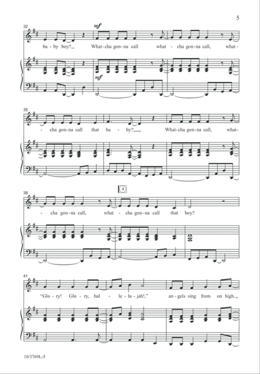 Call Him Jesus Unison Choir scores gallery preview page 5