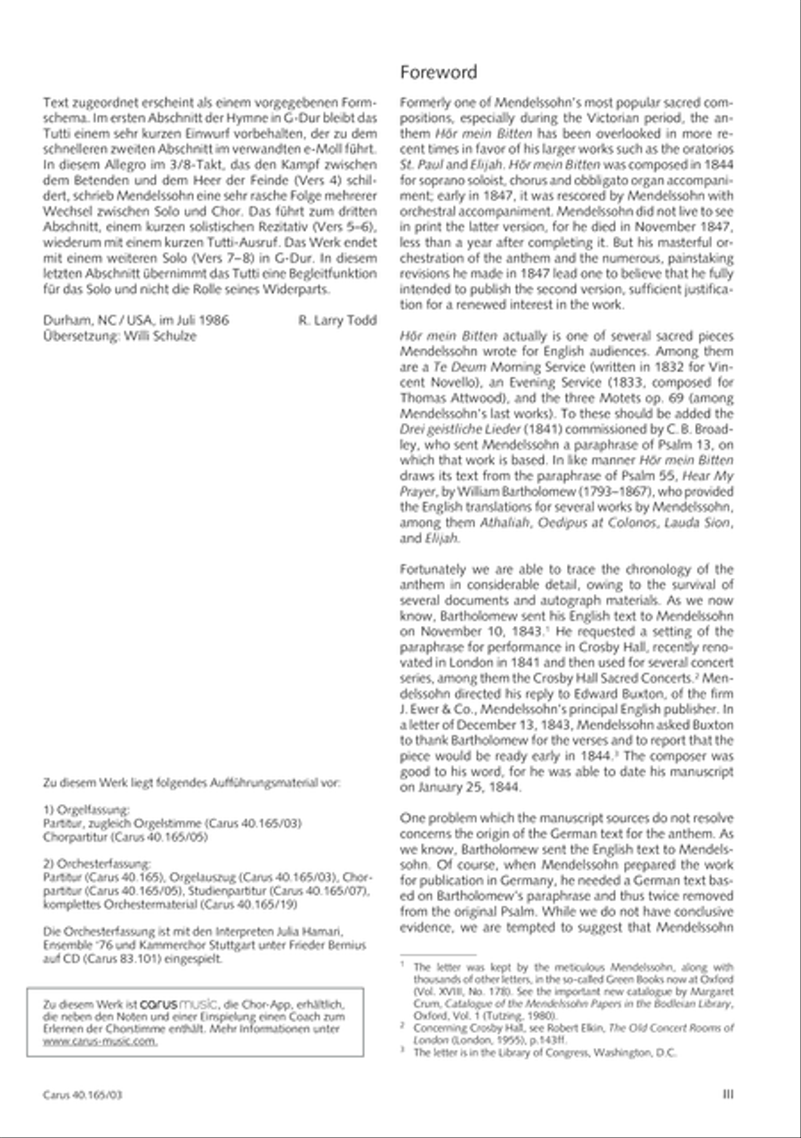 Hor mein Bitten (2 Fassungen) Organ scores gallery preview page 4