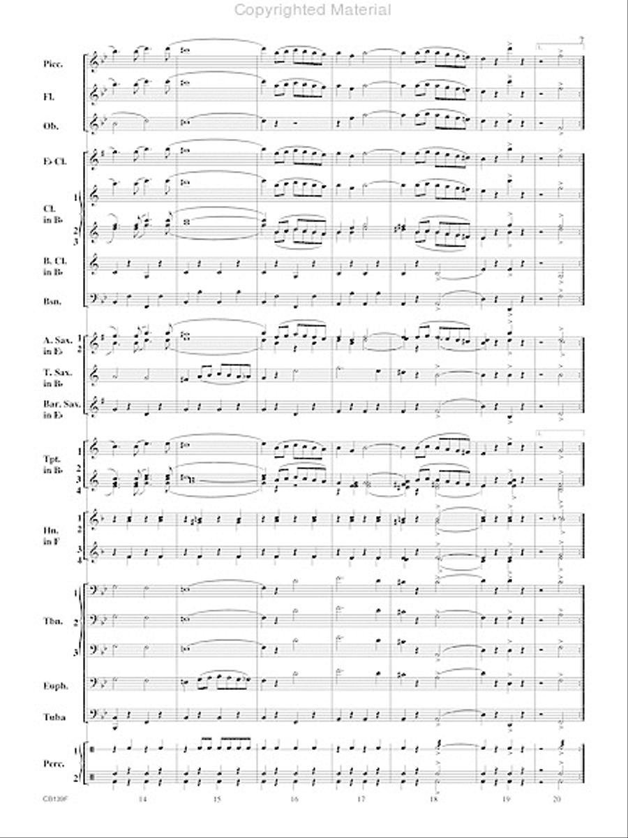 Golden Plume Concert Band scores gallery preview page 8