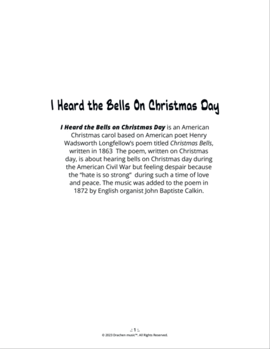 I Heard the Bells On Christmas Day Soprano Recorder scores gallery preview page 3