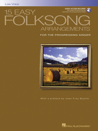Book cover for 15 Easy Folksong Arrangements