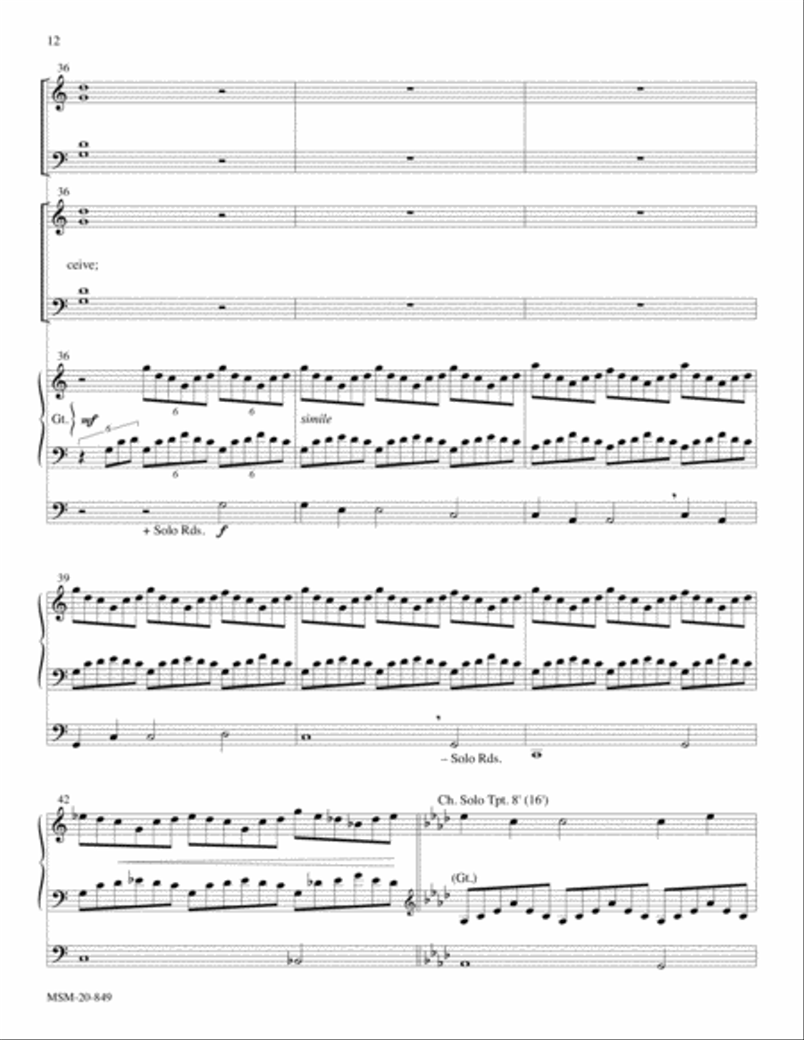 Festive Hymn Settings, Set 8 Hymns of Praise and Jubilation 4-Part scores gallery preview page 6