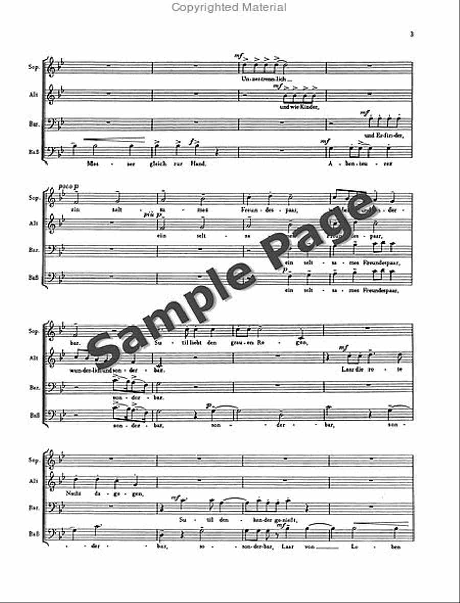 Wyttenbach J Sutil+laar Scherzlieder Mixed Choir scores gallery preview page 4