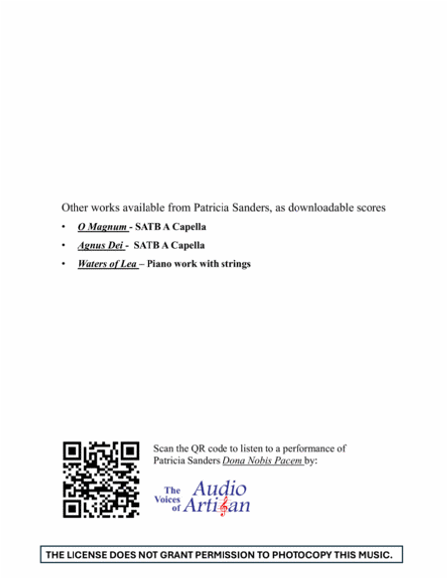 Dona Nobis Pacem Chamber Music scores gallery preview page 2
