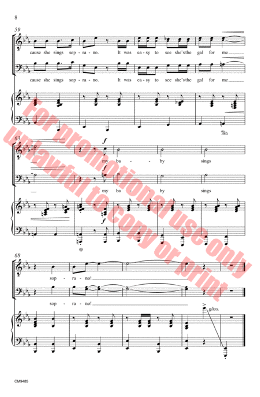 My Baby Sings Soprano My Baby Sings Soprano Choir scores gallery preview page 9
