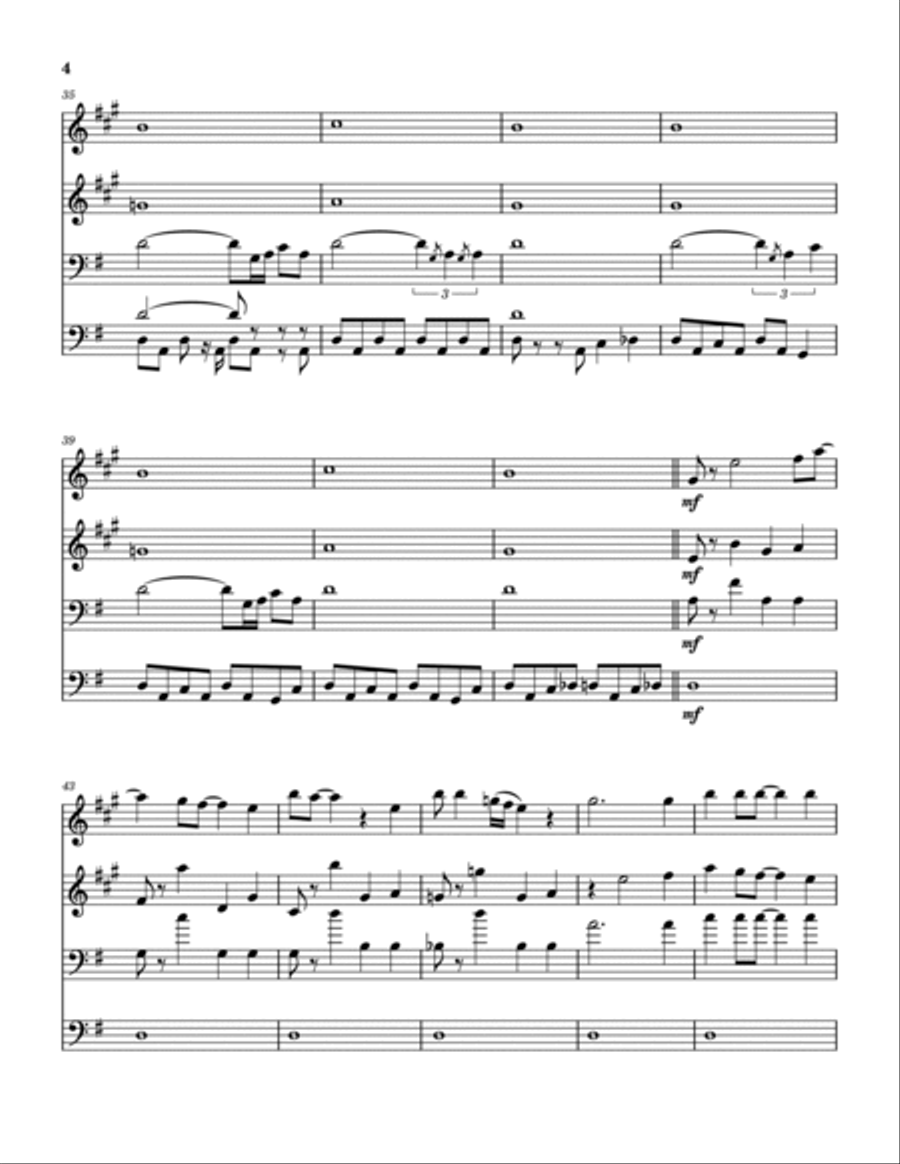One Man Band Brass Quartet scores gallery preview page 5