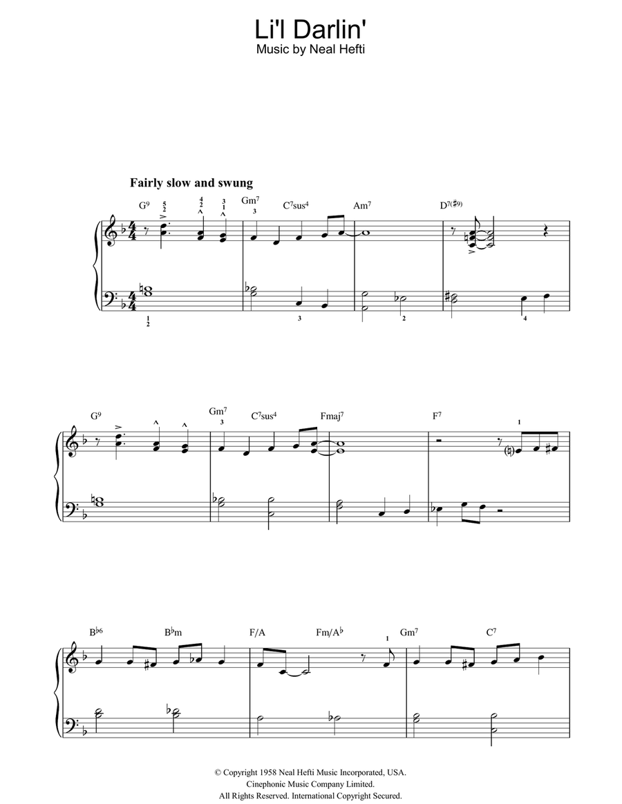 Li'l Darlin' Guitar scores gallery preview page 1