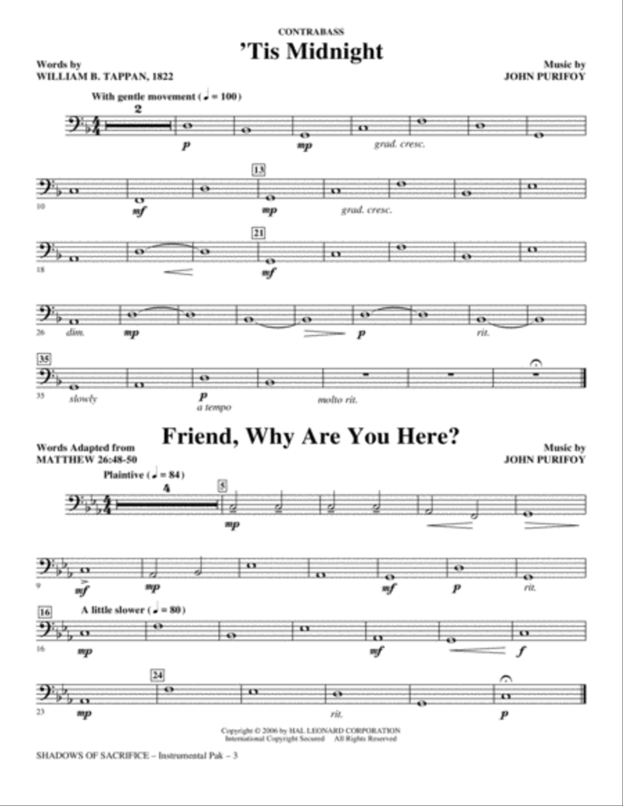 Shadows of Sacrifice - Contrabass Choir scores gallery preview page 3