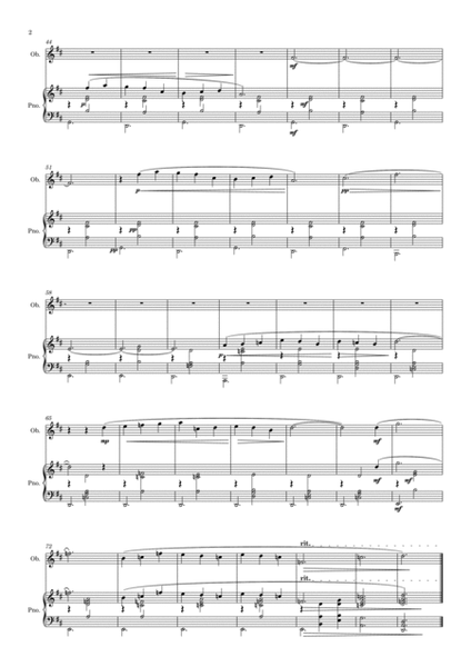 Satie: Gymnopédie No. 1 - oboe and piano image number null