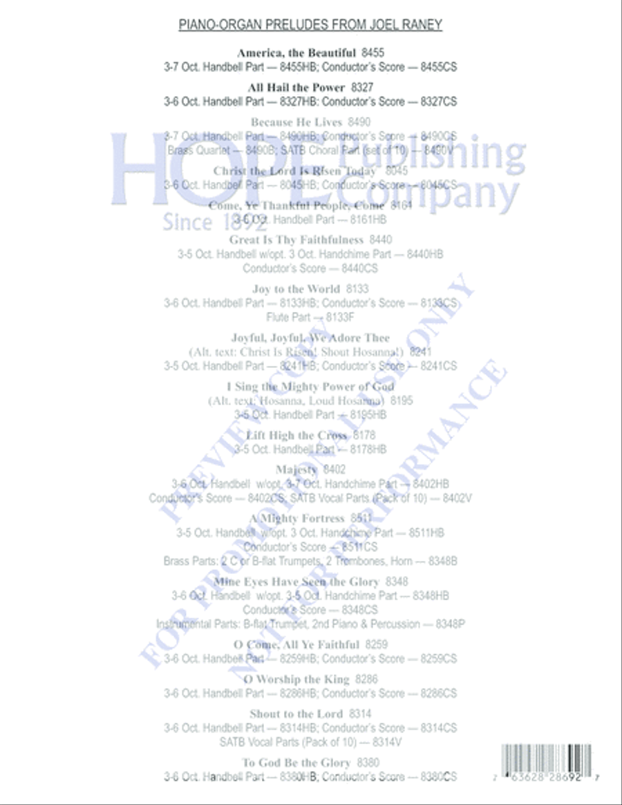 Easter Hymn of Promise Easter Hymn of Promise Choir scores gallery preview page 18