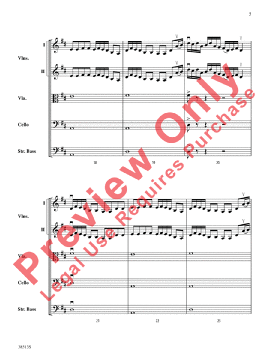 American Fiddle Triptych String Orchestra scores gallery preview page 6