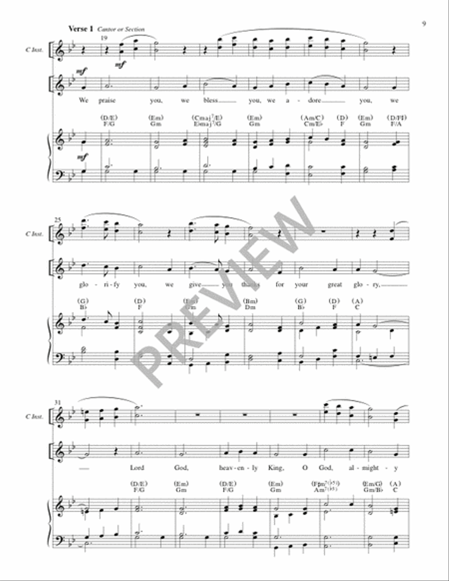 Mass of Creation (Full Score) 4-Part scores gallery preview page 10