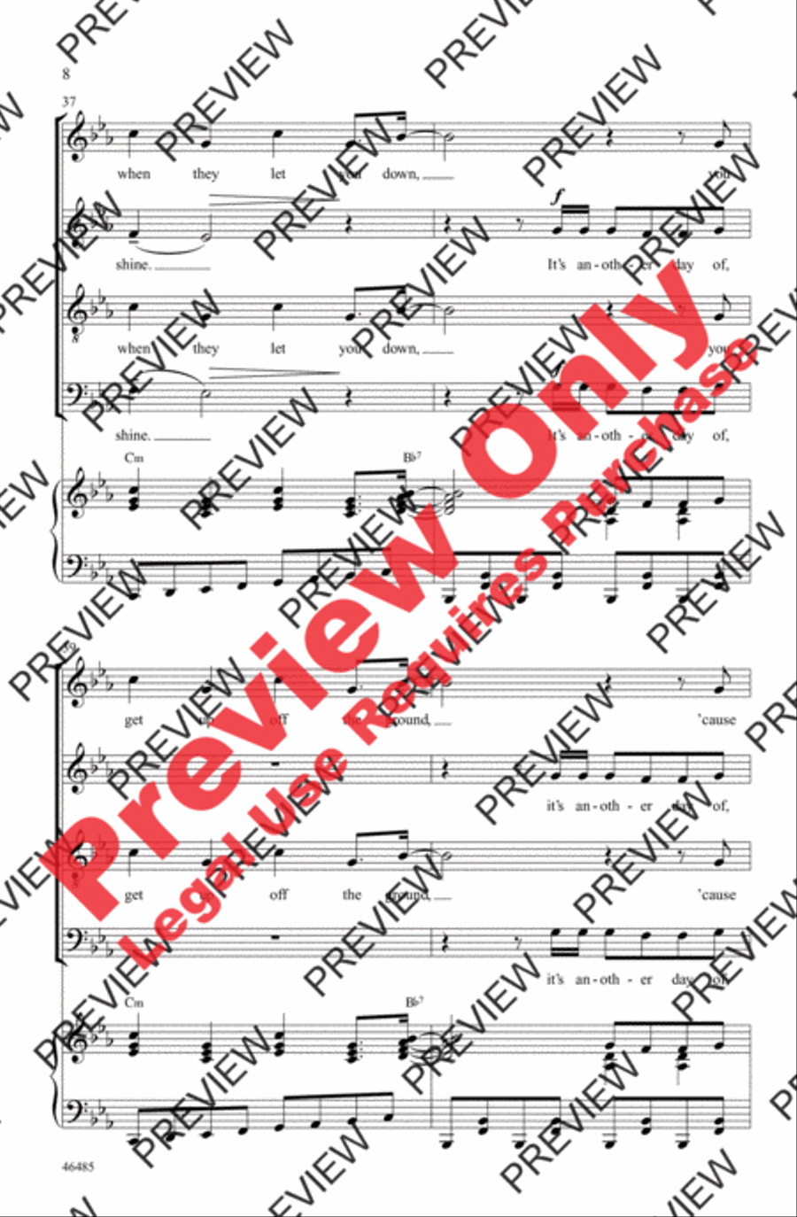 Another Day of Sun 4-Part scores gallery preview page 8