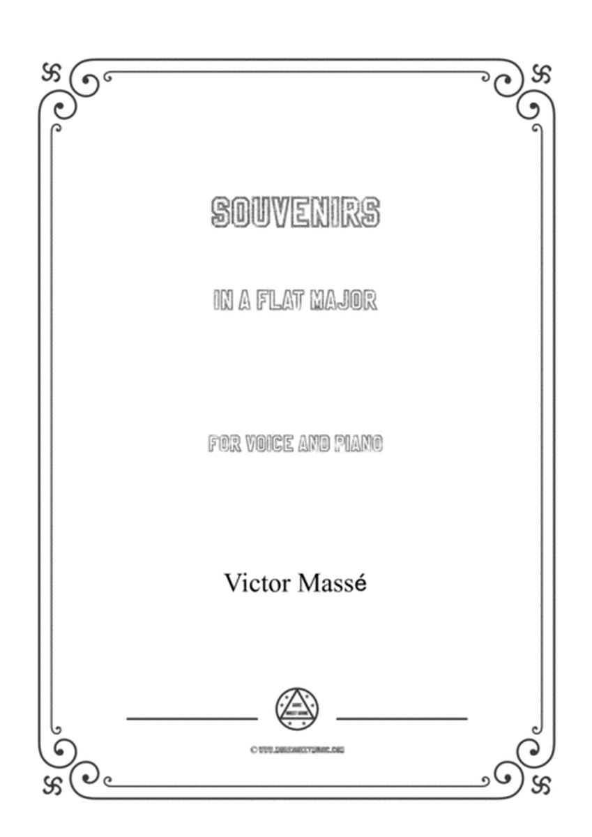 Masse-Souvenirs in A flat Major,for Voice and Piano image number null