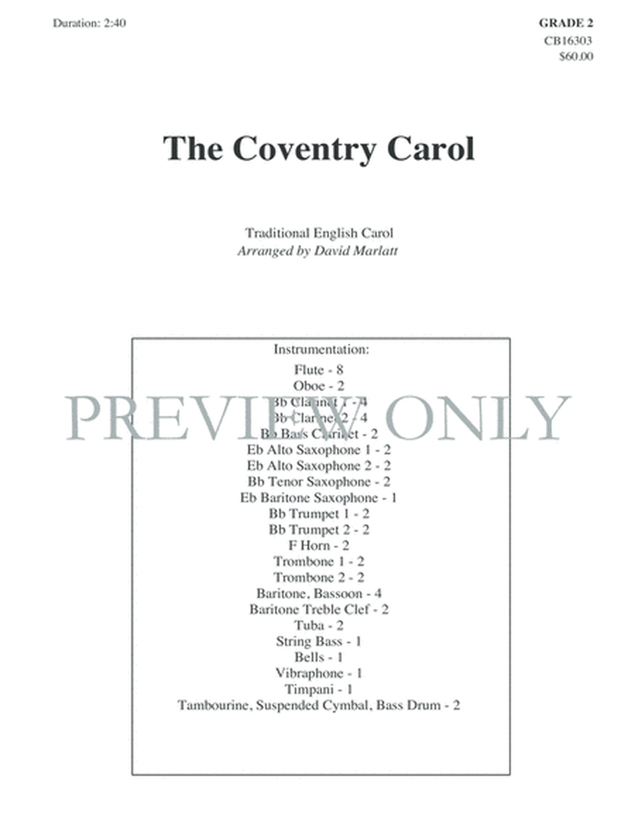 The Coventry Carol image number null