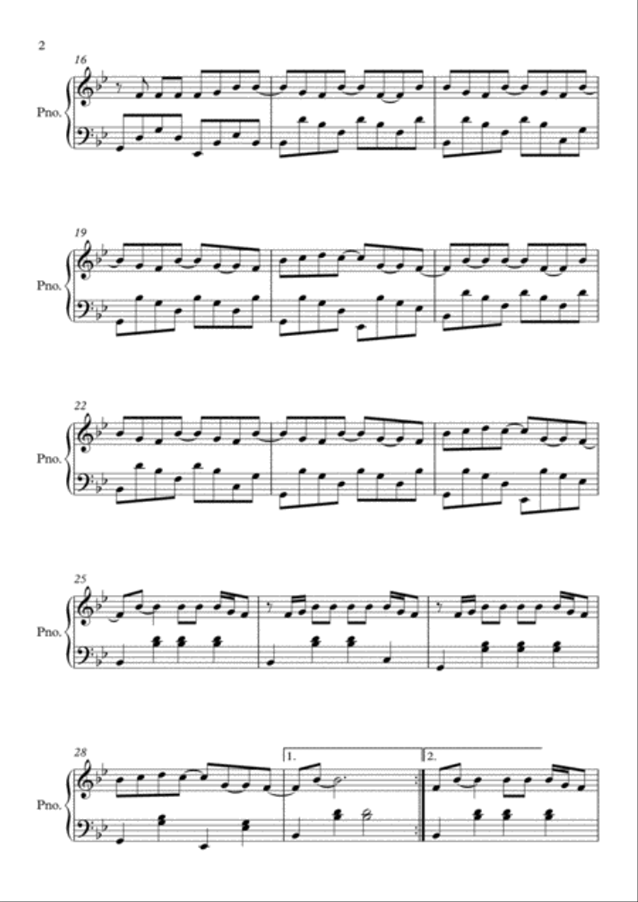 Roar Piano Solo scores gallery preview page 2