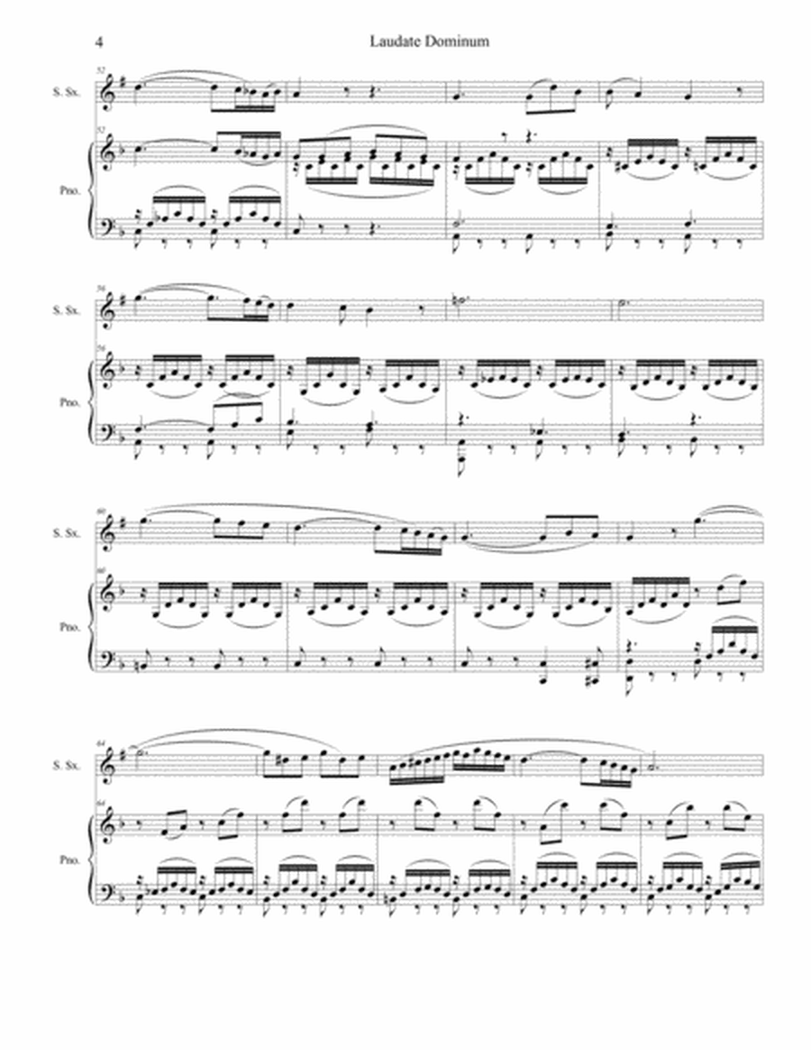 Laudate Dominum (for Soprano Saxophone - Piano Accompaniment) image number null