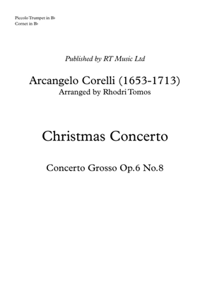Book cover for Corelli Christmas Concerto - solo parts and duet arrangement piccolo trumpet and cornet