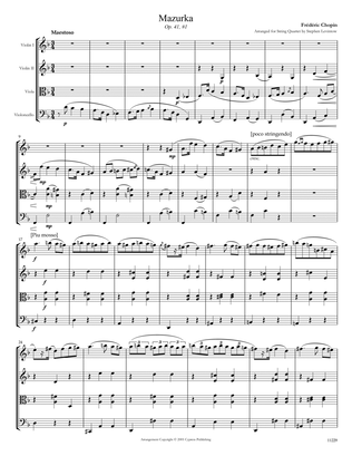 Mazurka Opus 41 No. 1