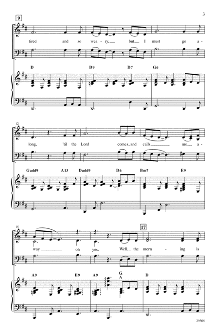 Peace in the Valley Choir scores gallery preview page 2