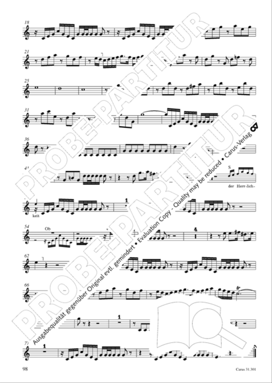 Bach for Brass 1: Cantatas I Voice scores gallery preview page 107
