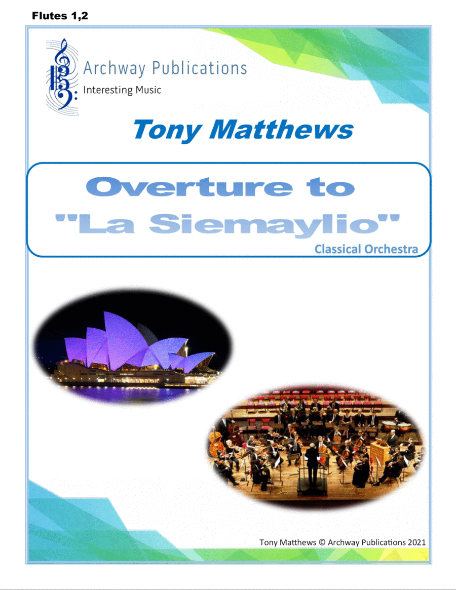 Overture to "La Siemaylio" - Classical Orchestra (Set of Parts) image number null