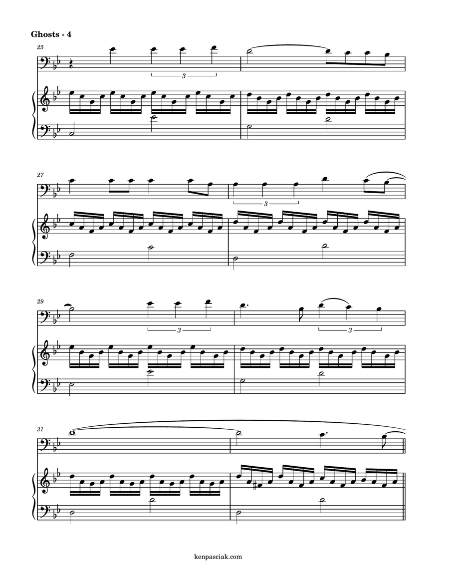 Ghosts (How Can I Move On) Piano scores gallery preview page 6