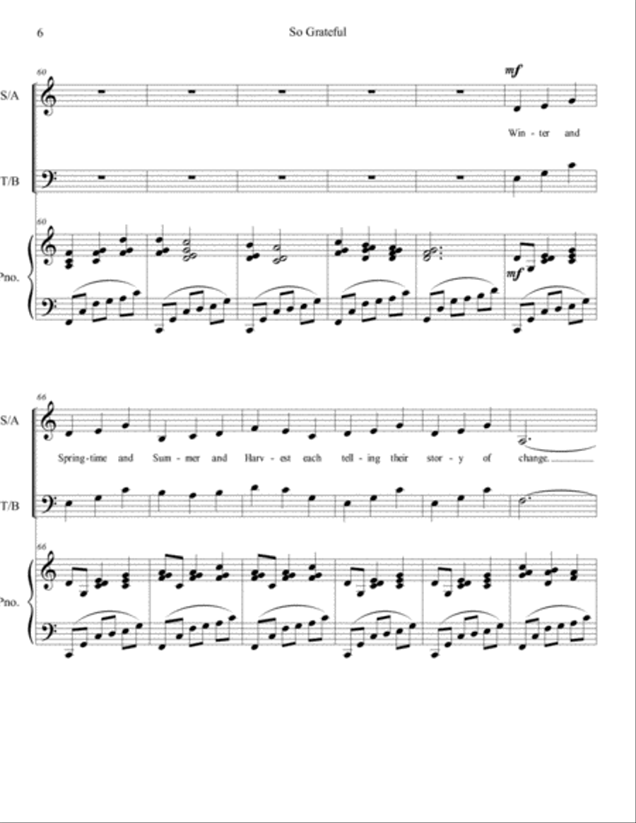 So Grateful 4-Part scores gallery preview page 6