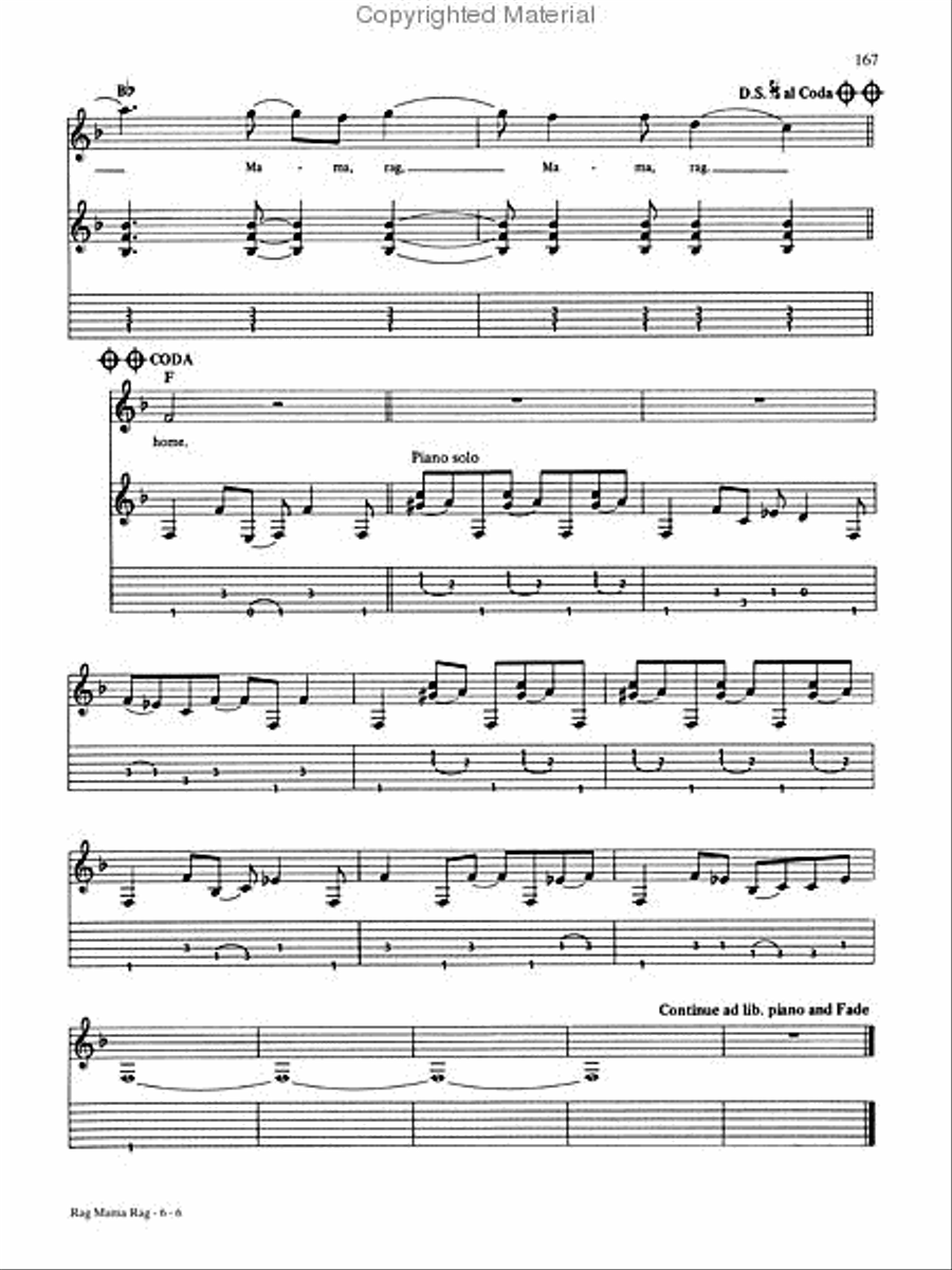 The Greatest Classic Rock Guitar Electric Guitar scores gallery preview page 7