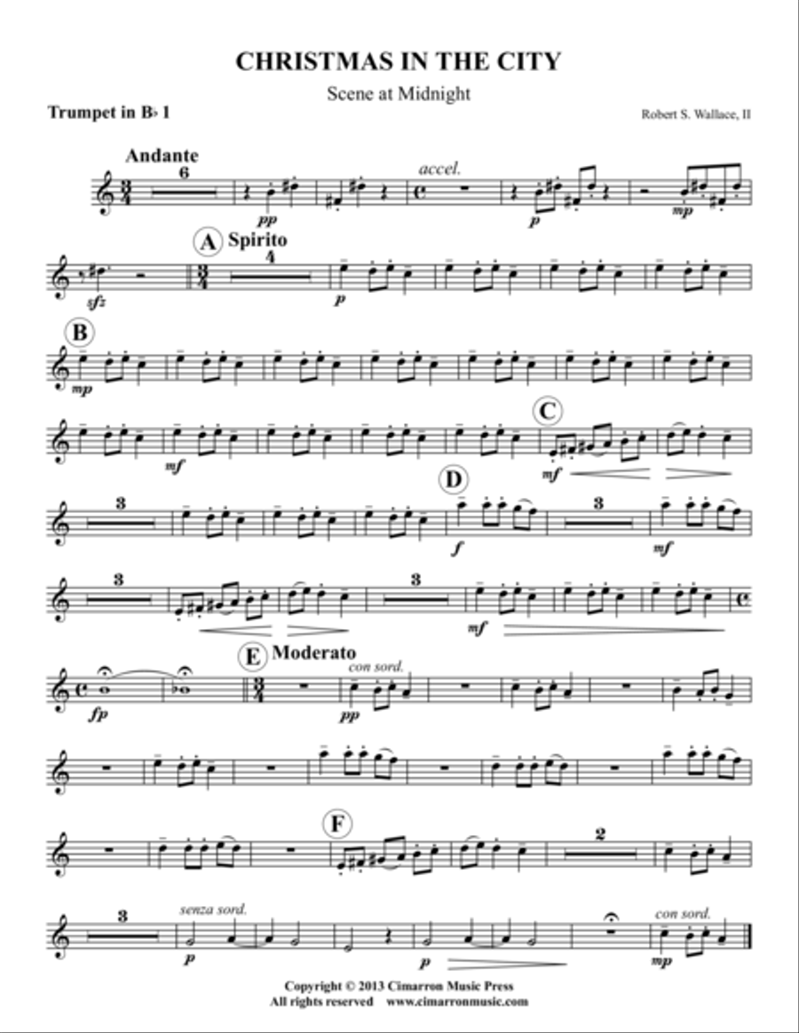 Christmas in the City Brass Quintet scores gallery preview page 3