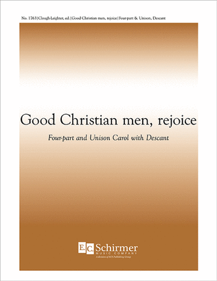 Book cover for Good Christian Men, Rejoice