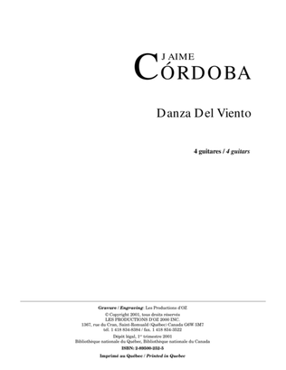 Book cover for Danza Del Viento