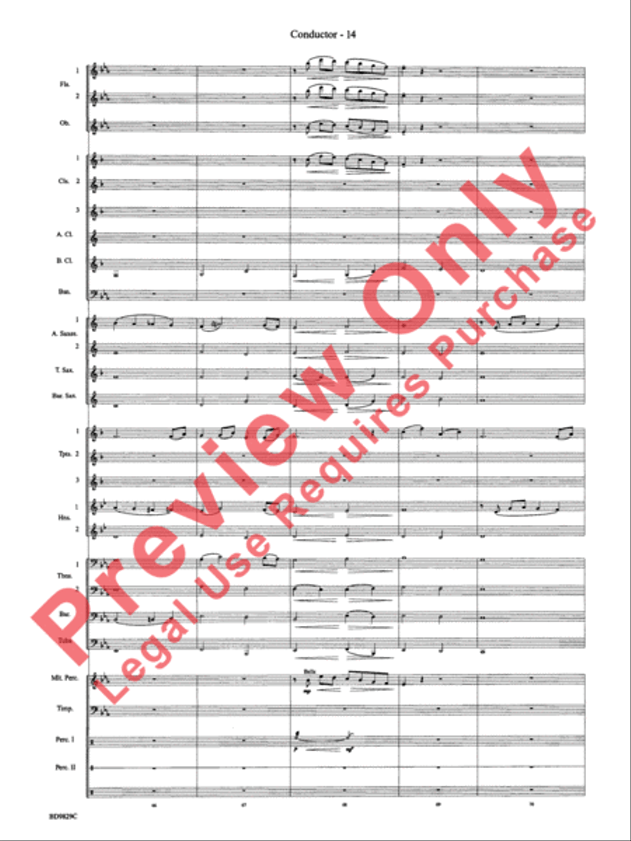 Christmas Winds (Overture) Concert Band scores gallery preview page 16