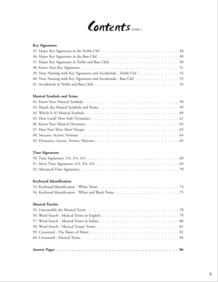 60 Music Quizzes for Theory and Reading Reproducible Packs scores gallery preview page 7