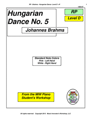 Brahms - Hungarian Dance No. 5 - (Key Map Tablature)