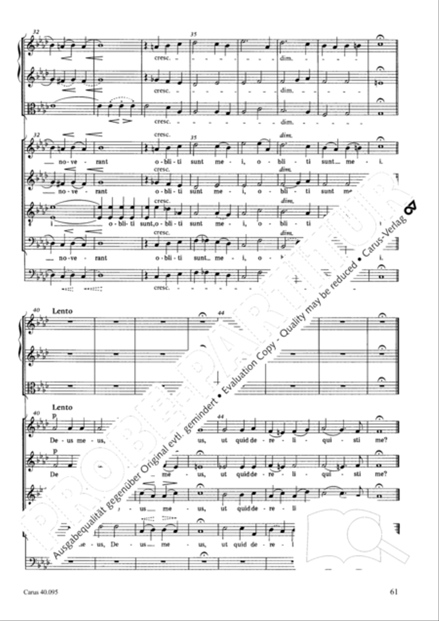 The Seven Words (Die Sieben Worte) 4-Part scores gallery preview page 76