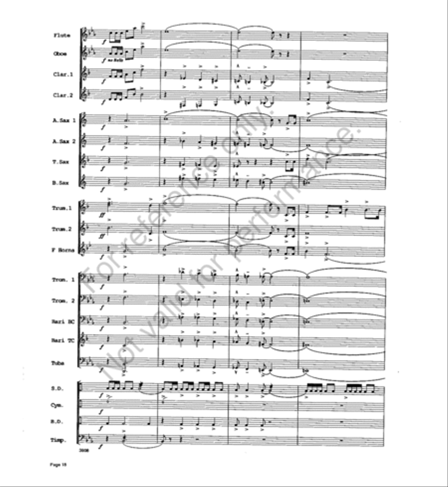 Trumpets a la King Trumpets a la King Concert Band scores gallery preview page 17