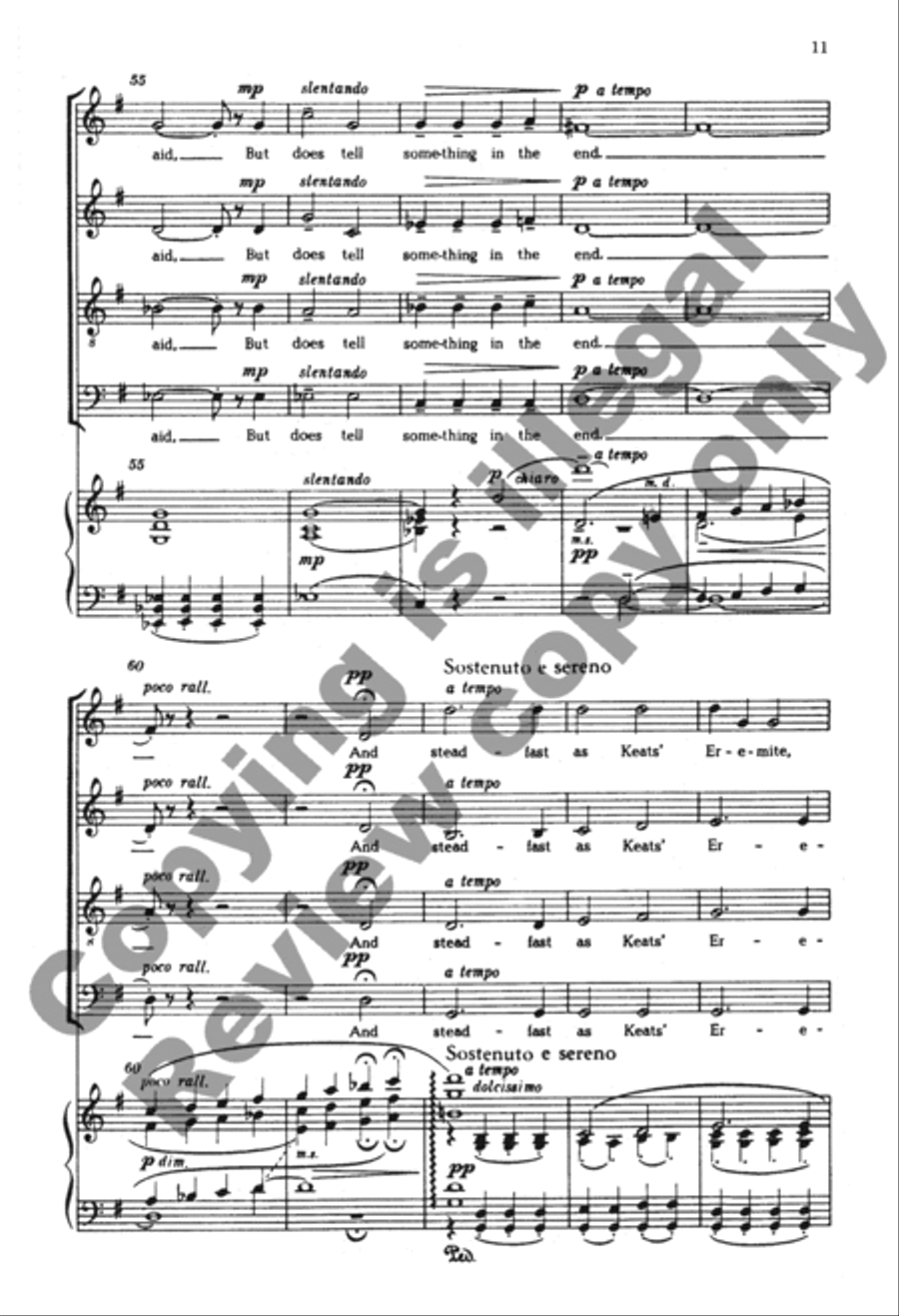Choose Something Like A Star - SATB - From 