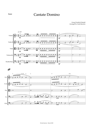 Cantate Domino - Handel (Strings Quintet) chords