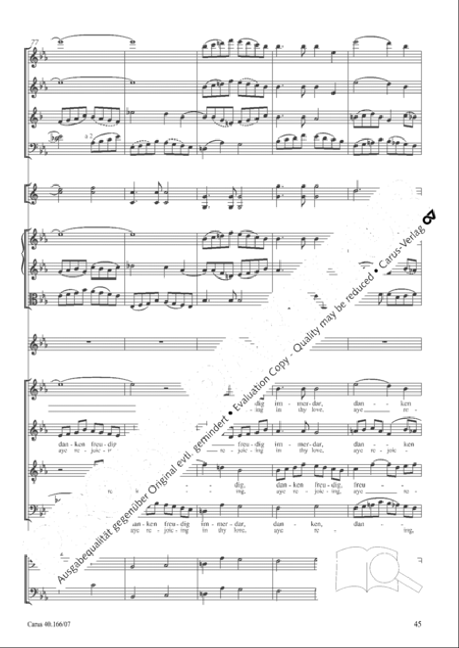 Hymn; Three sacred songs; fugue (Hymne; Drei geistliche Lieder und Fuge) Orchestra scores gallery preview page 46