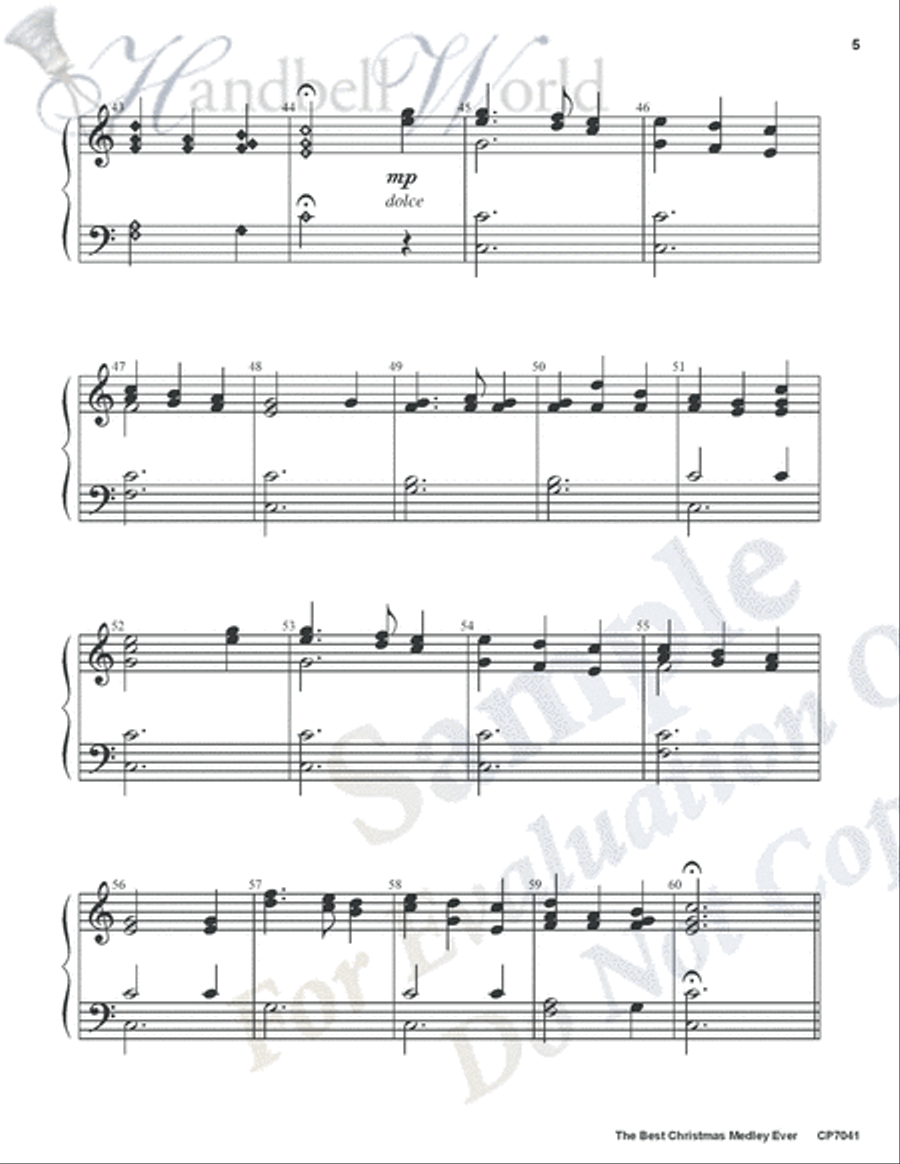 Best Christmas Medley Ever 3-Octaves scores gallery preview page 5