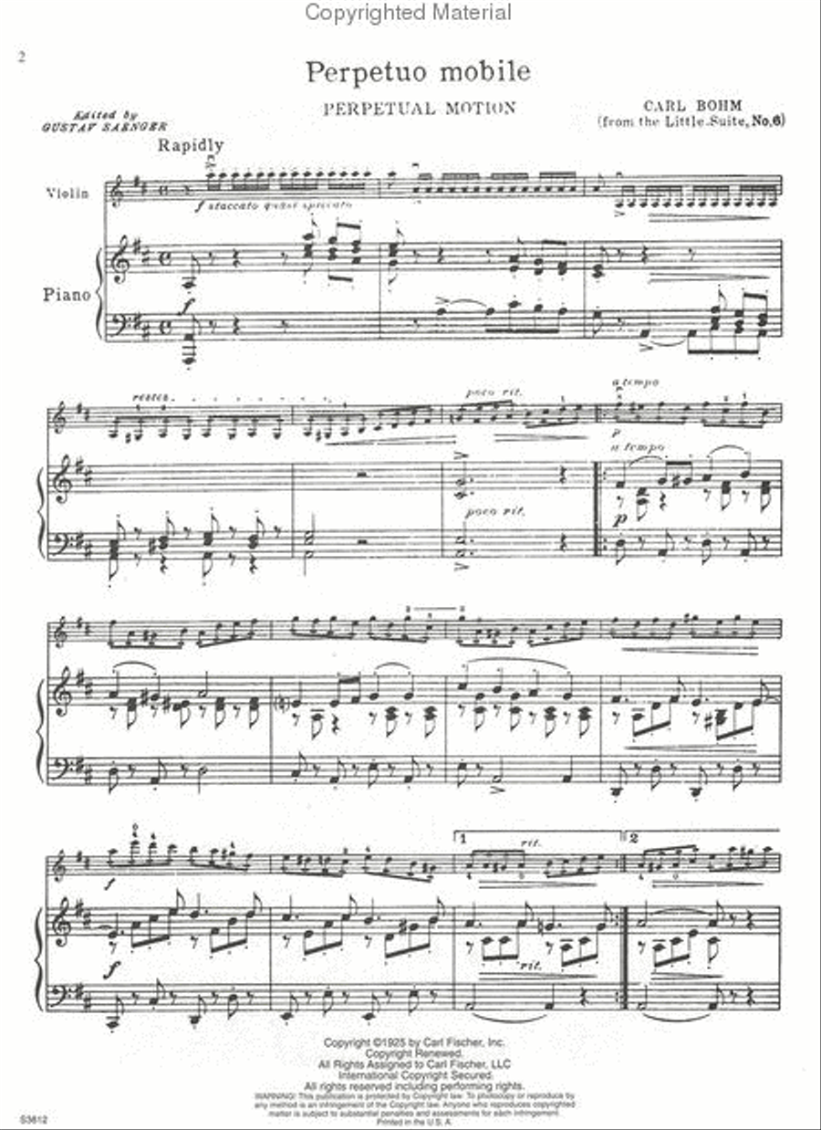 Perpetuo Mobile Perpetuo Mobile Violin Solo scores gallery preview page 2