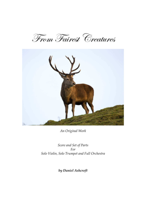 From Fairest Creatures - Score and Parts