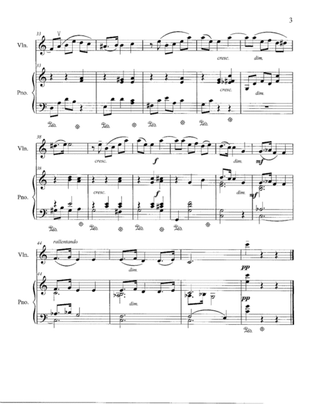 "Miniature" by Aleksandr Glazunov for Violin and Piano