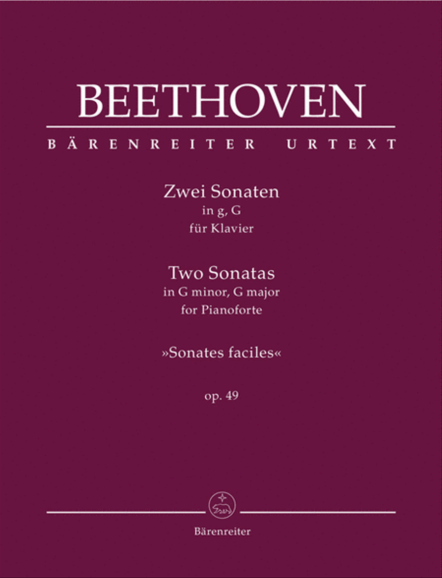 Two Sonatas for Pianoforte Piano Solo scores gallery preview page 1