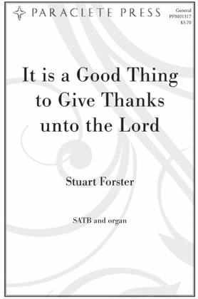 Book cover for It is a Good Thing to Give Thanks unto the Lord