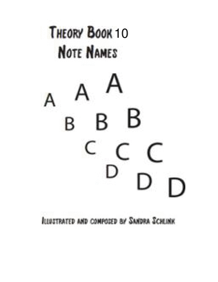 Theory Book 10 Note Names