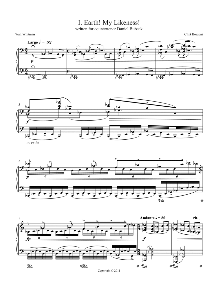 Book cover for Countertenor: To Lie With You (full song cycle)
